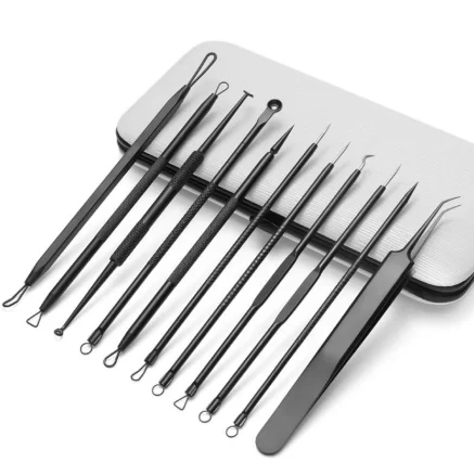 Spot stainless steel PU holster cleansing facial acne blackhead fat particles five-piece face care tool set, Custom
Spot stainless steel PU holster cleansing facial acne blackhead fat particles five-piece face care tool set, Custom