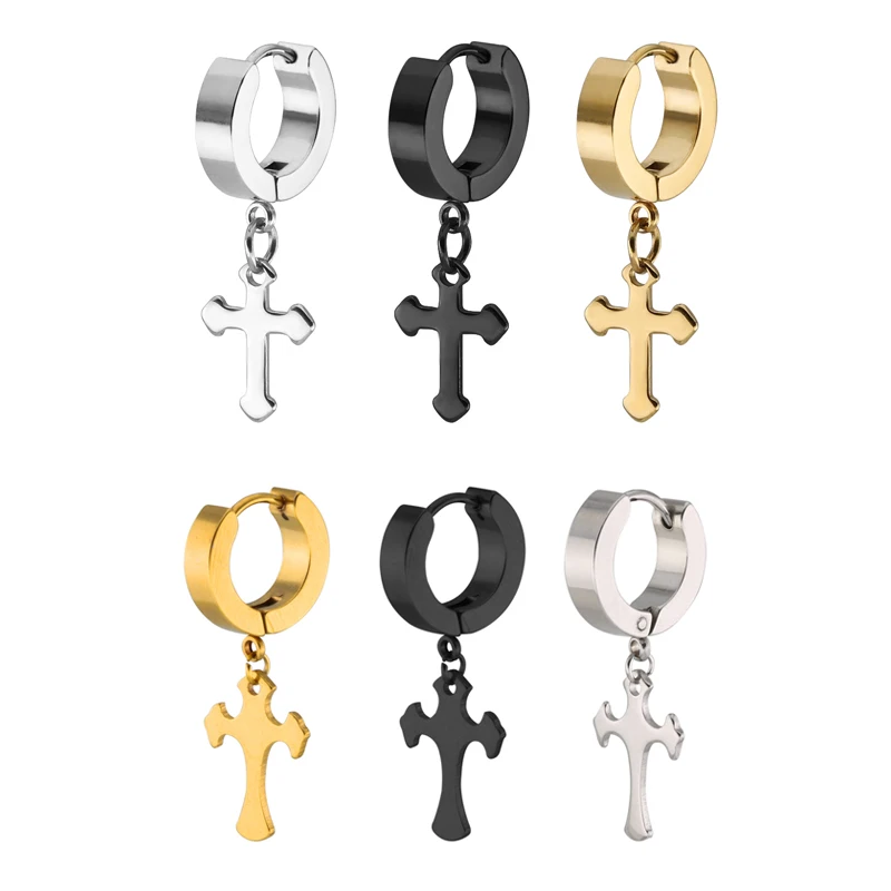 Korea bohemian long cross dangle earrings t long drop earrings loop stainless steel for girls for men, Green
Korea bohemian long cross dangle earrings t long drop earrings loop stainless steel for girls for men, Green