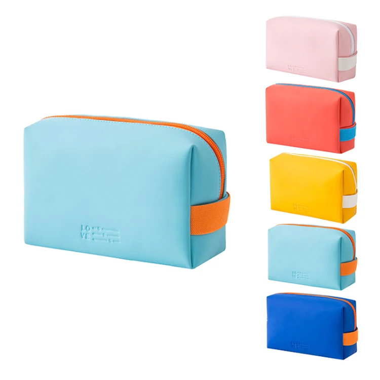 In stock Premium PU Leather makeup travel toiletry women's cosmetic bag pouch, Customized
In stock Premium PU Leather makeup travel toiletry women's cosmetic bag pouch, Customized