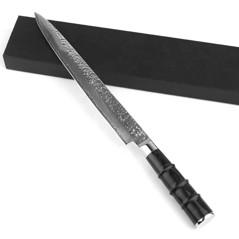 Japanese 10 inch Damascus fish knife for kitchen slicing knife