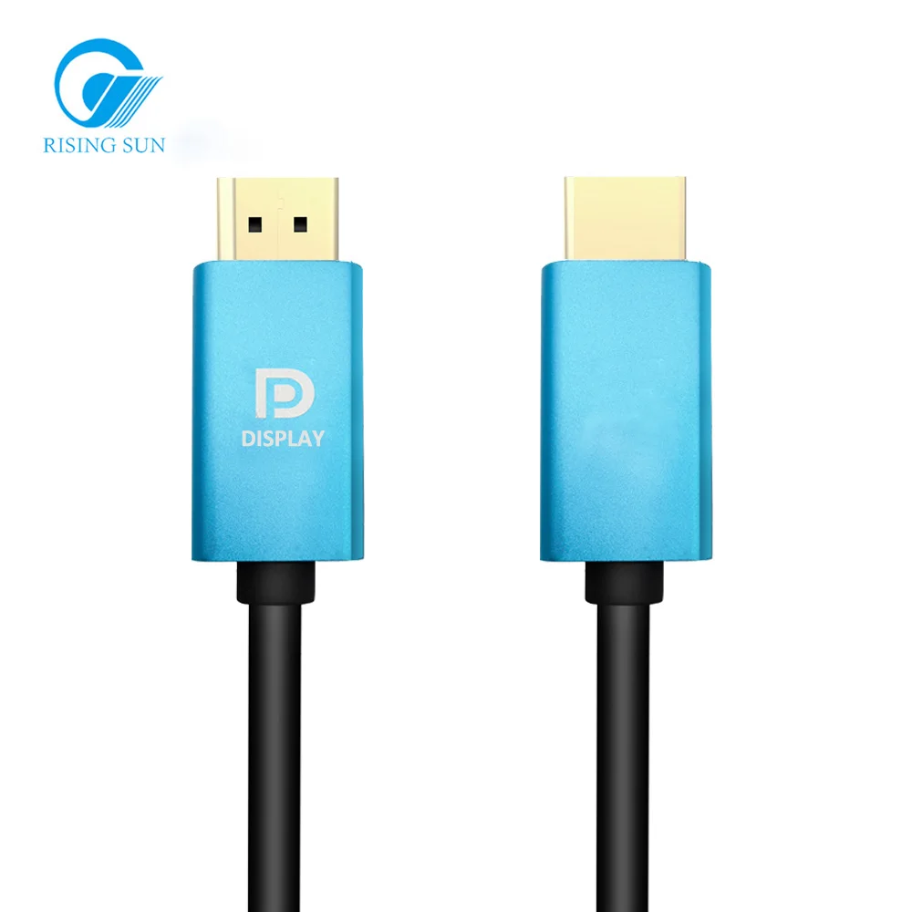 RISING SUN 1.8 Meters Gold Plated HDCP 2.2 3D 8K Resolution DisplayPort DP 1.4 to DP Cable - ANKUX.COM