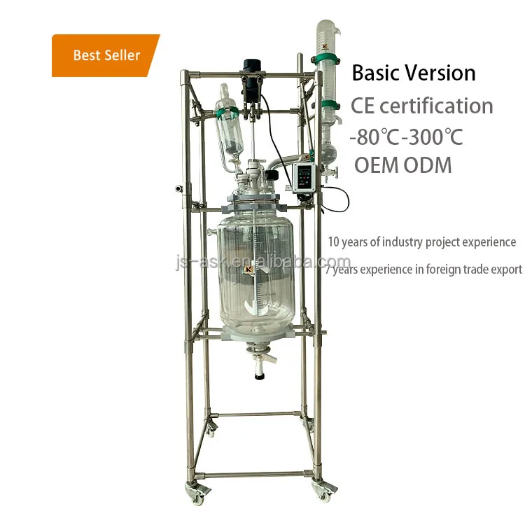 ASK Laboratory Polyaluminium Chloride 20ltr 20l vacuum 100 Liter Double Layer Tubular Glass Lining Reactor For Chemicals Dye
ASK Laboratory Polyaluminium Chloride 20ltr 20l vacuum 100 Liter Double Layer Tubular Glass Lining Reactor For Chemicals Dye