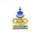 Hot selling custom wholesale imitation gold plated pin badge metal cute flag shape soft enamel lapel pin