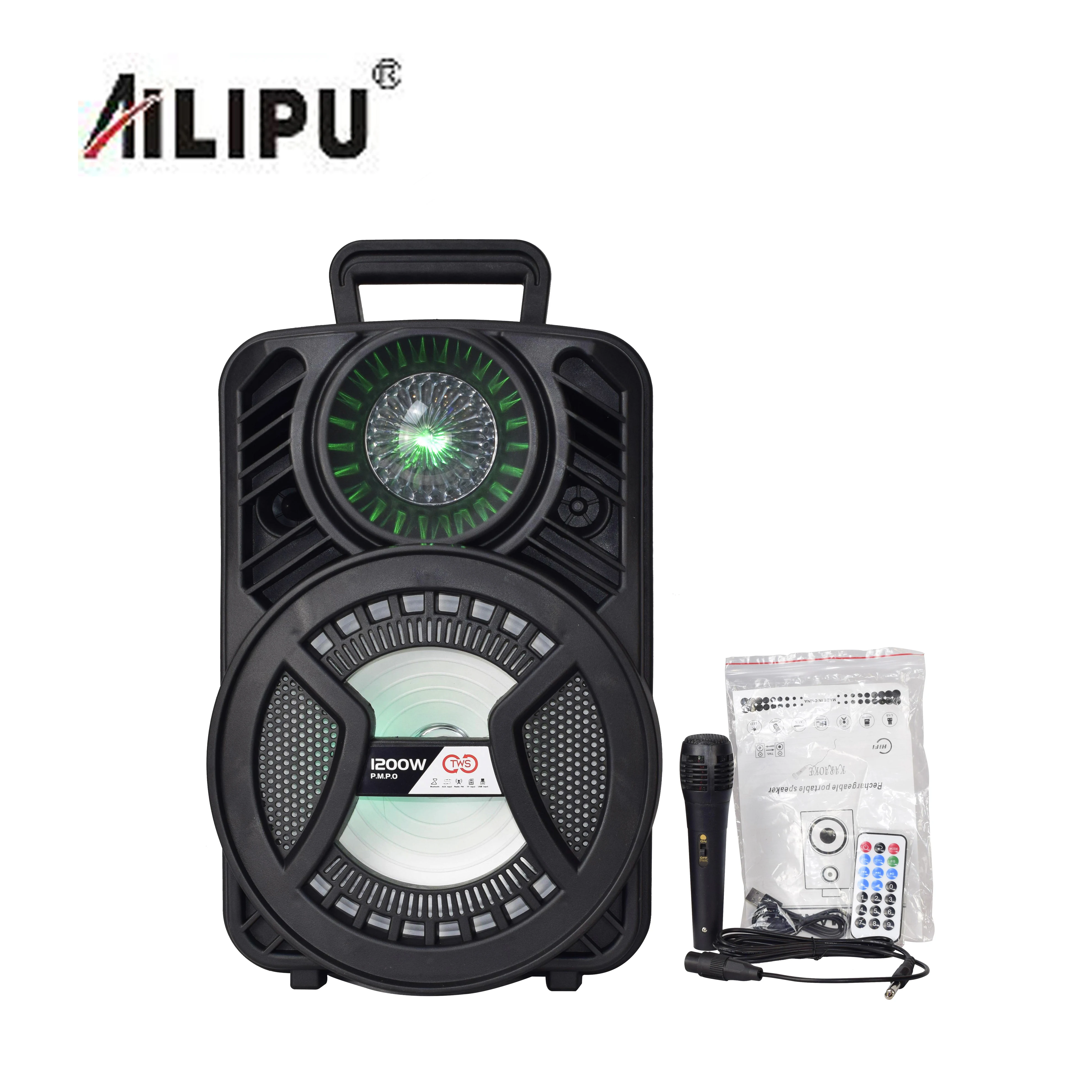 2021new model 8 inch good quality outdoor speaker with dynamic light and huge stock, Black/blue/red
2021new model 8 inch good quality outdoor speaker with dynamic light and huge stock, Black/blue/red