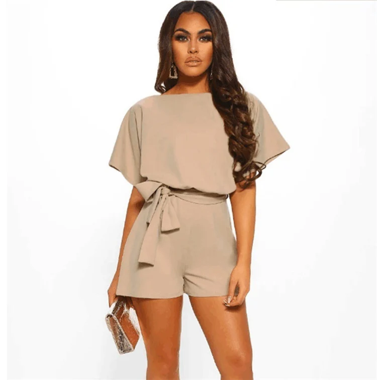 Hot Selling Women Summer Short Pants Casual Loose Rompers Solid Color Bodysuit, Customized color
Hot Selling Women Summer Short Pants Casual Loose Rompers Solid Color Bodysuit, Customized color