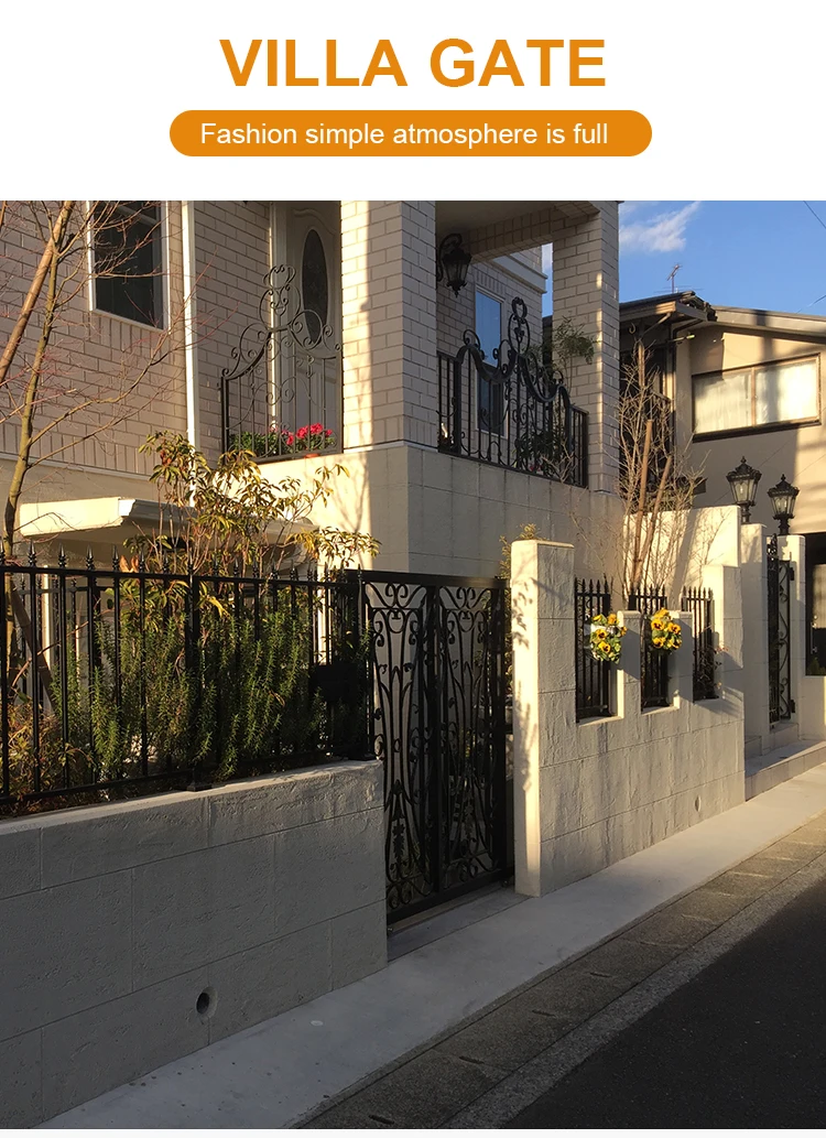 Latest Models Luxury Double Swing Villa Main Iron Gate