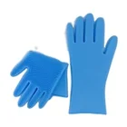 Gloves Gloves Silicone RTS Wholesale Cleaning Tools Wash Brush Silicone Dishwashing Gloves Kitchen 6 Colors In Stock