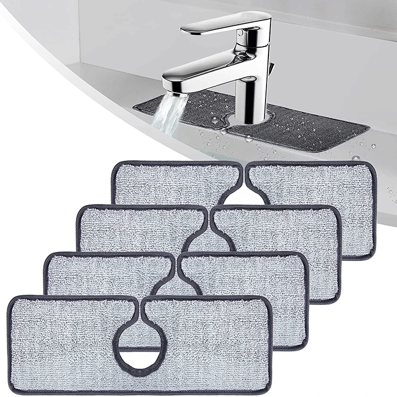 Faucet Absorbent Mat Washable Sink Splash Guard Microfiber Cloth Countertop Faucet Splash Catcher, Grey
Faucet Absorbent Mat Washable Sink Splash Guard Microfiber Cloth Countertop Faucet Splash Catcher, Grey