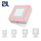 新デザイン smd 3 + 3 ワット 6 + 3 ワット 12 + 4 ワット 18 + 6 ワット白ピンクダブルカラーバブル表面スクエア led パネルライト