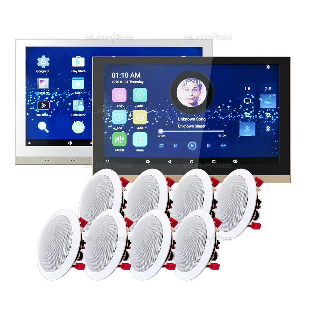 New Design 10 Inch Touch Screen Amplifier With Wifi Connection Blue-tooth Background WiFi Smart Home Music In Wall Amplifier
New Design 10 Inch Touch Screen Amplifier With Wifi Connection Blue-tooth Background WiFi Smart Home Music In Wall Amplifier