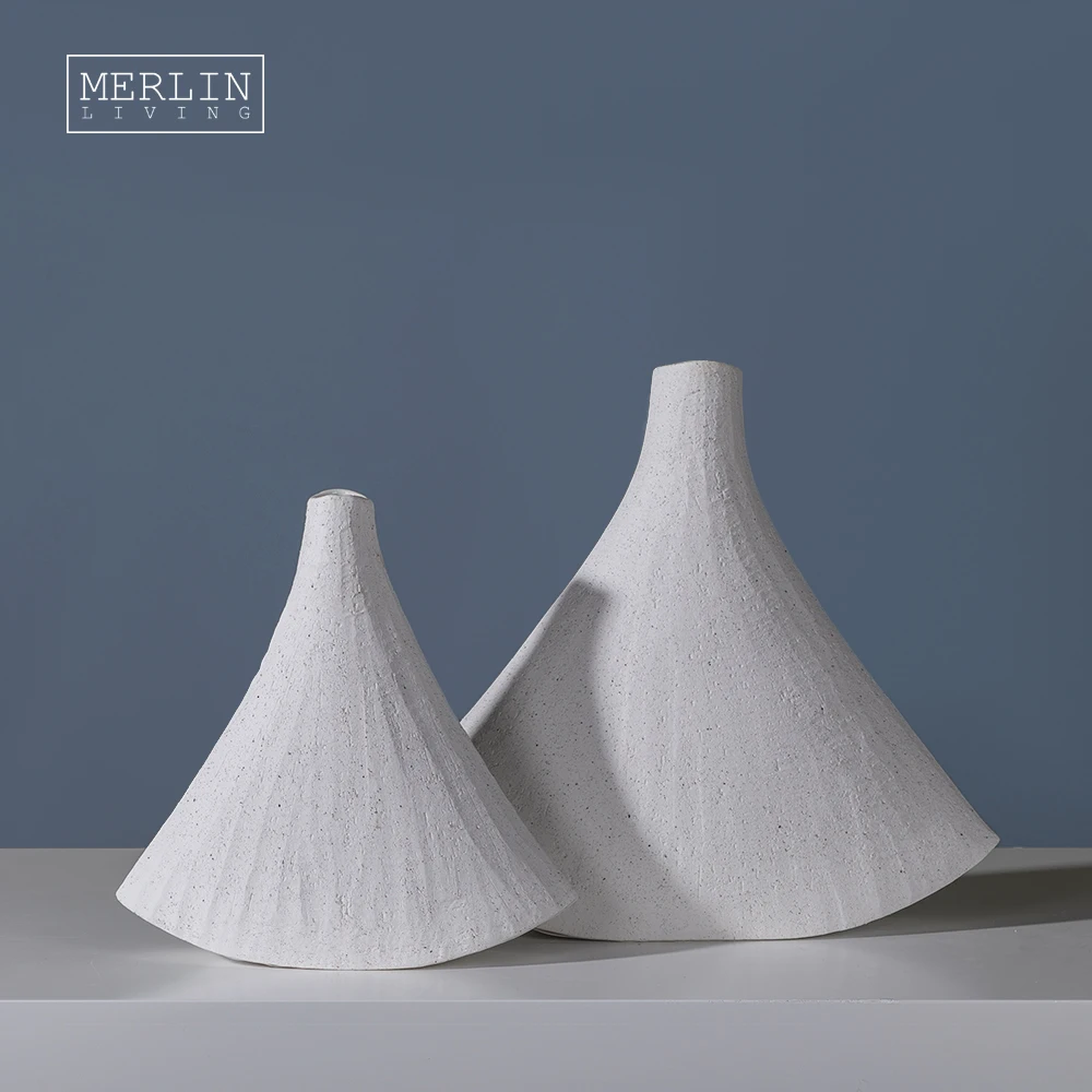 

Nordic modern white scandinavian ceramic vases for home decor flower porcelain decorative wedding rough design vase