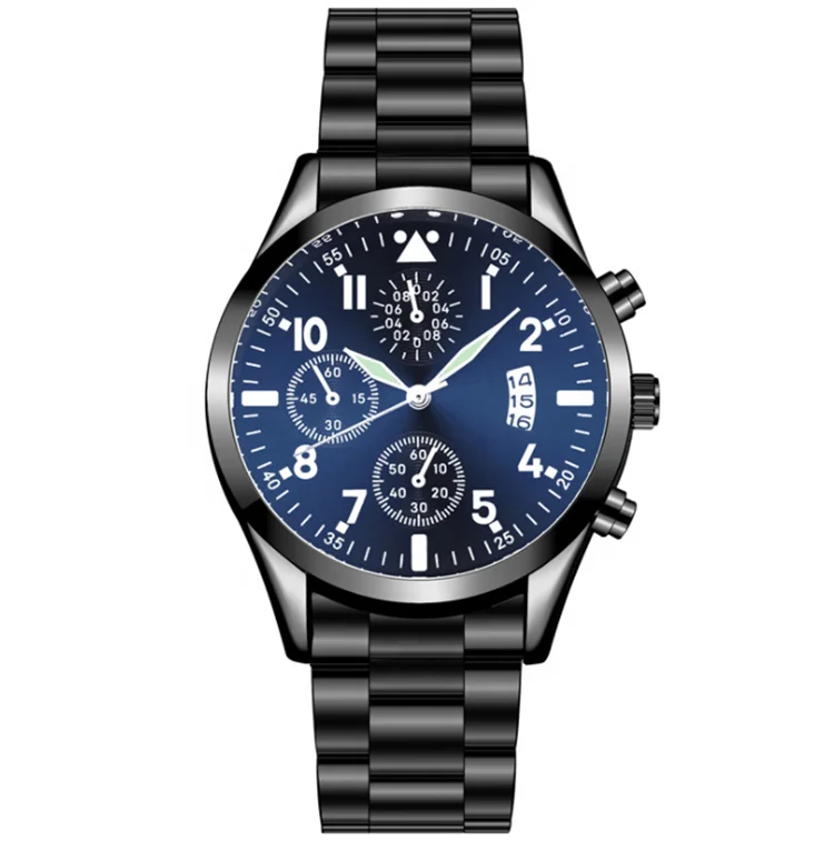 Calendar Quartz Watch Steel Band Men's Watch Luminous Fashion Multifunctional Men's Watches
Calendar Quartz Watch Steel Band Men's Watch Luminous Fashion Multifunctional Men's Watches