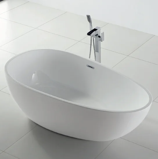 Debout libre bains blanc couleur acrylique griffe pied baignoire avec pieds de lion pour usage domestique et hôtelier