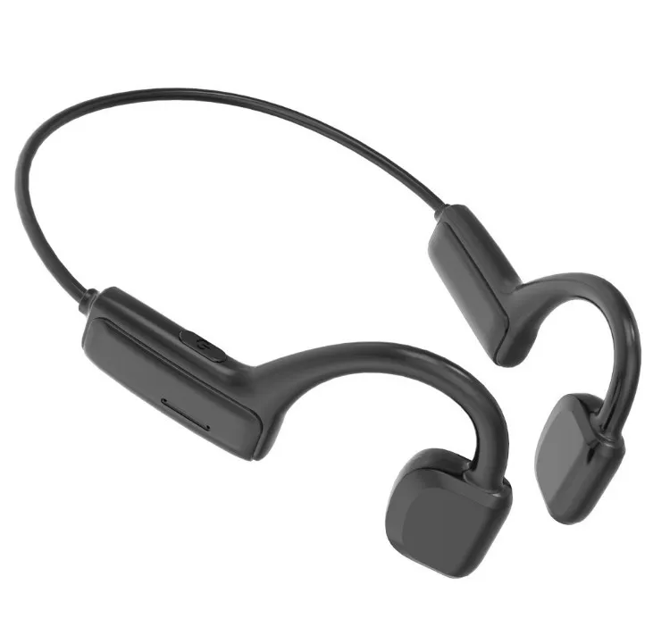 

Stereo Headphone Driving Hands-free Business TWS Wireless G1 Bone Conduction hanging-ear sports Headset bluetooth Earphone, Black red