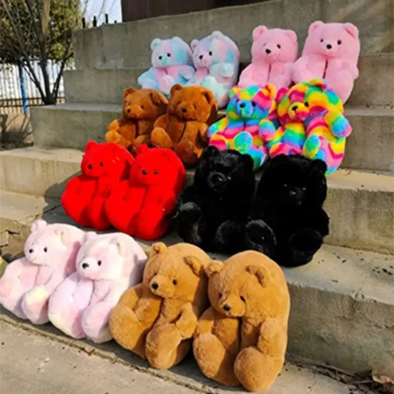 Custom Furry House Soft Comfy Flat Indoor Outdoor Fluffy Winter kid adult bear Slippers for Ladies
Custom Furry House Soft Comfy Flat Indoor Outdoor Fluffy Winter kid adult bear Slippers for Ladies