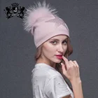 Fashion Five-pointed star wool winter beanie hat warm knitted beanie