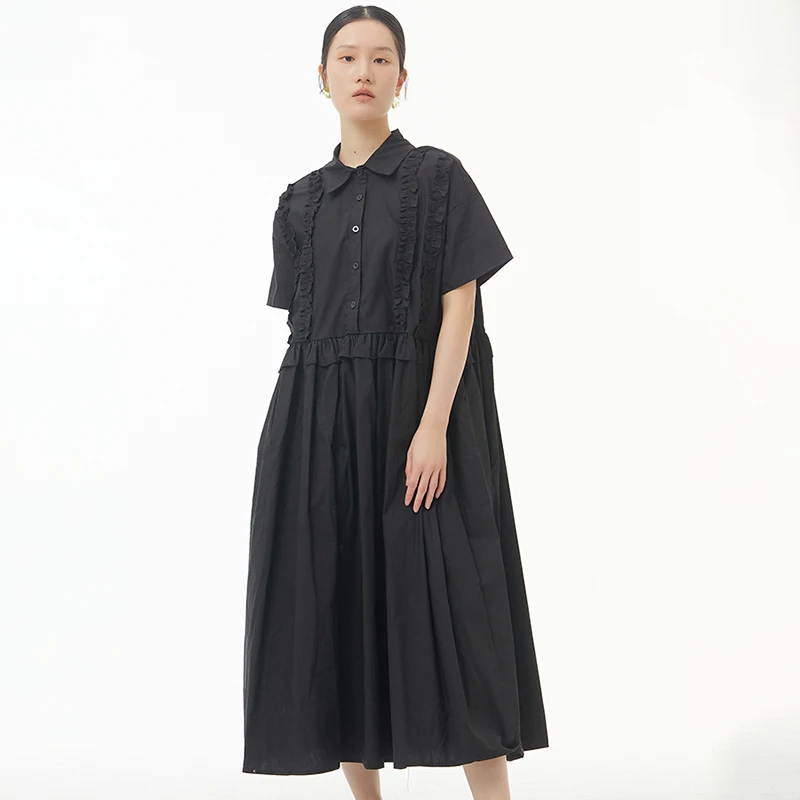 Wholesale Solid Color Plus Size Women's Dresses Summer New 2022 Ruffles Elegant Casual Trendy Short Sleeve Shirt Dress 1368
Wholesale Solid Color Plus Size Women's Dresses Summer New 2022 Ruffles Elegant Casual Trendy Short Sleeve Shirt Dress 1368