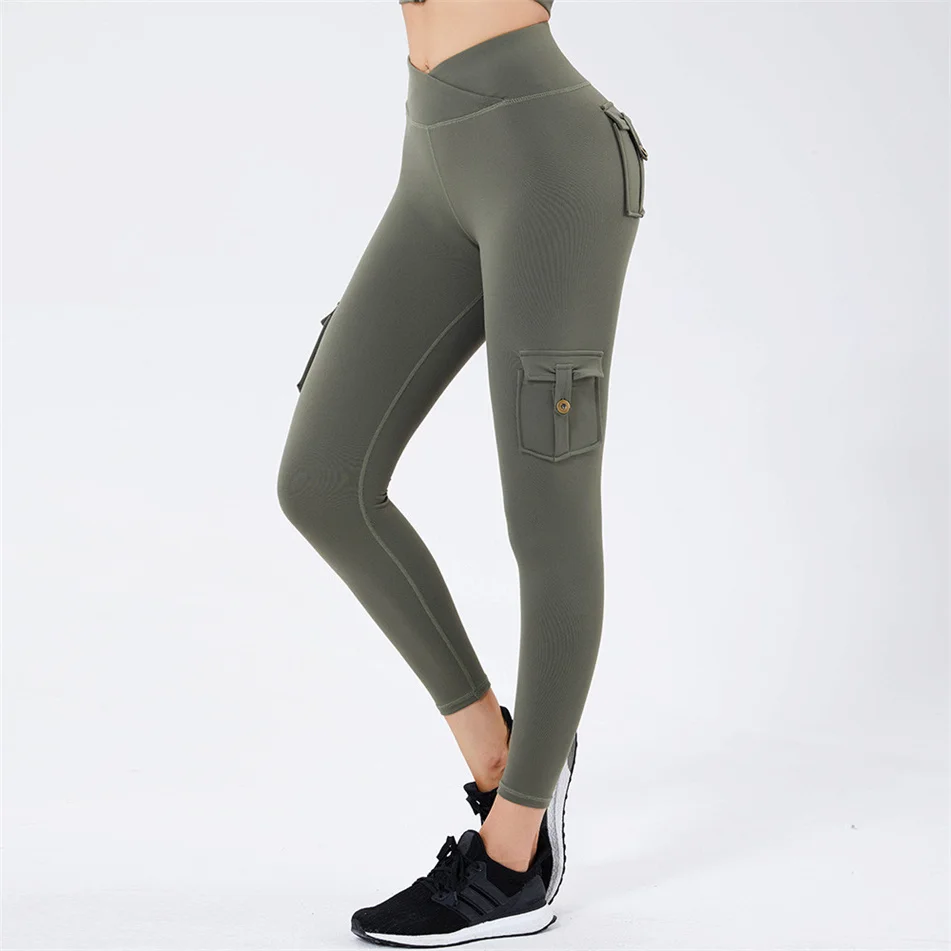 Fitness Yoga Workout High Waist Push Up Muti Pockets Womens Leggings Cargo Pants, 3 colors
Fitness Yoga Workout High Waist Push Up Muti Pockets Womens Leggings Cargo Pants, 3 colors