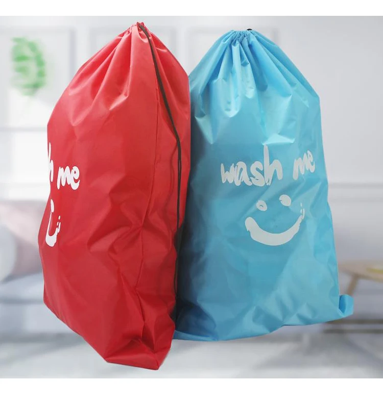 Oxford material travel storage bag Dirty clothes bundle pouch hot sale wash bag drawstring laundry bag