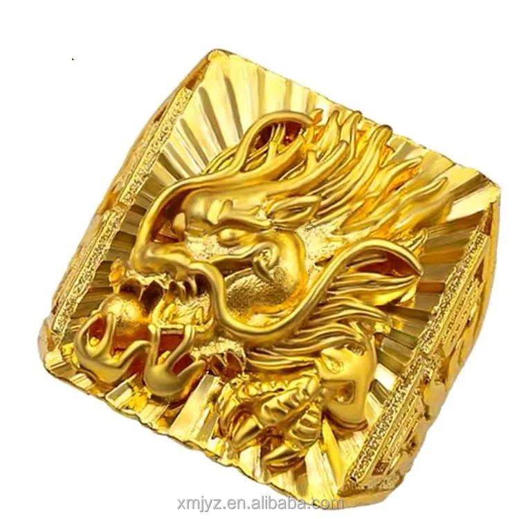 Brass Gold-Plated Domineering Dragon Ring Exquisite Craft Imitation Gold Domineering Dragon Ring Men's Jewelry
Brass Gold-Plated Domineering Dragon Ring Exquisite Craft Imitation Gold Domineering Dragon Ring Men's Jewelry