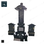 Black and Monument Cheapest Granite Gravestone Black Impala Memorial Granite Cemetery Mausoleums Japan Tombstone and Monument