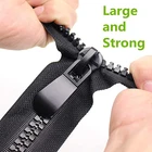 Zipper Zipper Supplier Men's And Women's Down Jacket Double Resin Zipper With Coarse Teeth