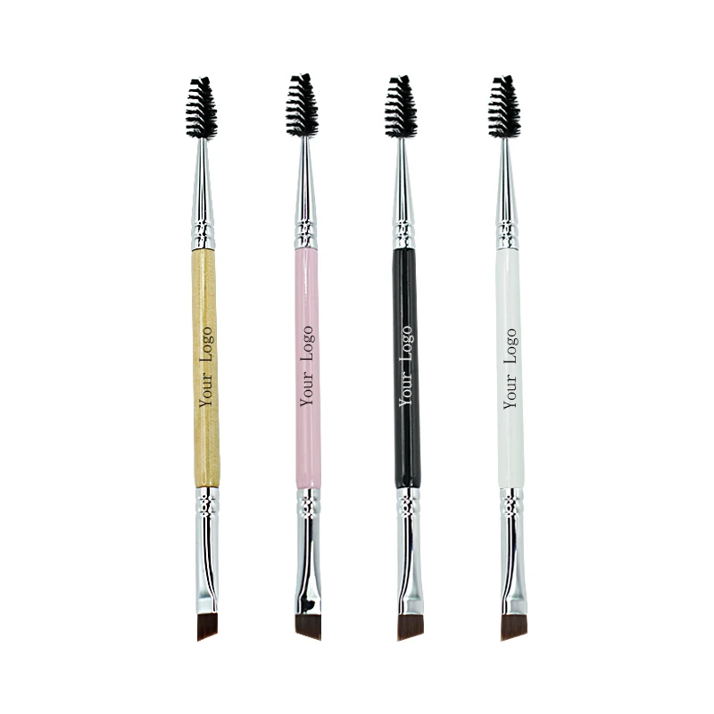 Wholesale makeup tools eyebrow brush manufactures double sided single makeup brush private label
Wholesale makeup tools eyebrow brush manufactures double sided single makeup brush private label