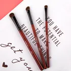 Mini Compact Plastic Single Fiber Oval Eye Shadow Brush for Makeup