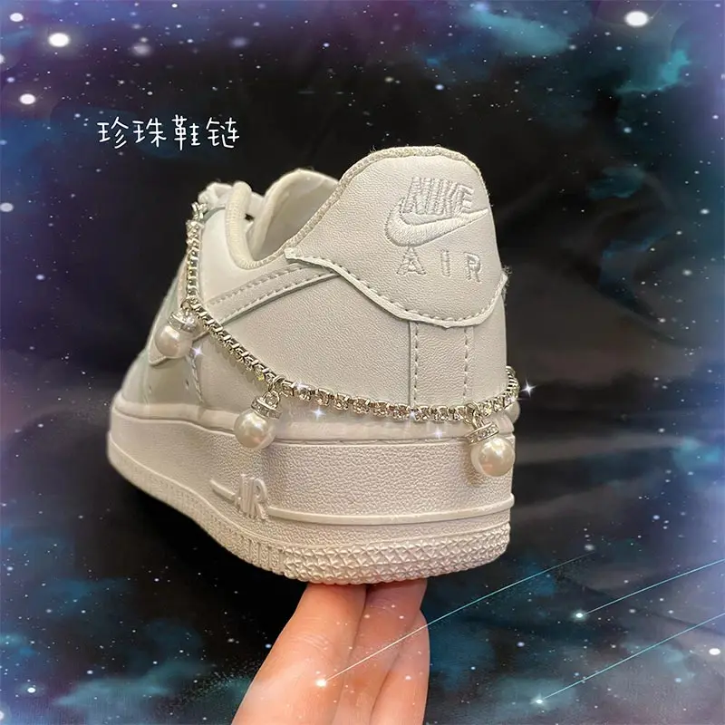 Luxury metal shoe charms DIY Vintage Shoes Accessories Pearl Chain Sneaker Decorations Butterfly Shoe Decorative for Nike
Luxury metal shoe charms DIY Vintage Shoes Accessories Pearl Chain Sneaker Decorations Butterfly Shoe Decorative for Nike