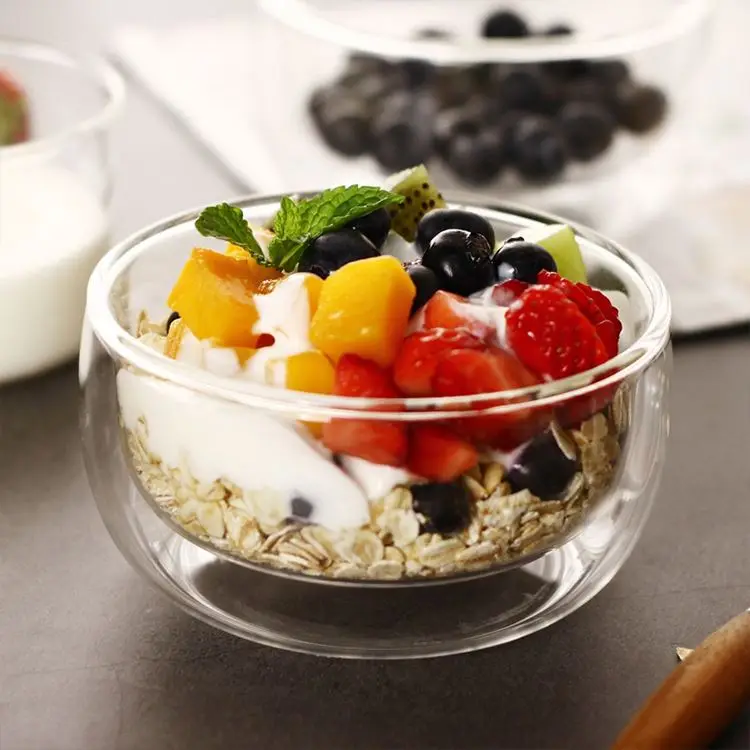Promotion Heat Resistant Dessert Bowl Hand Made Borosilicate Double Wall Glass Bowl, Clear
Promotion Heat Resistant Dessert Bowl Hand Made Borosilicate Double Wall Glass Bowl, Clear