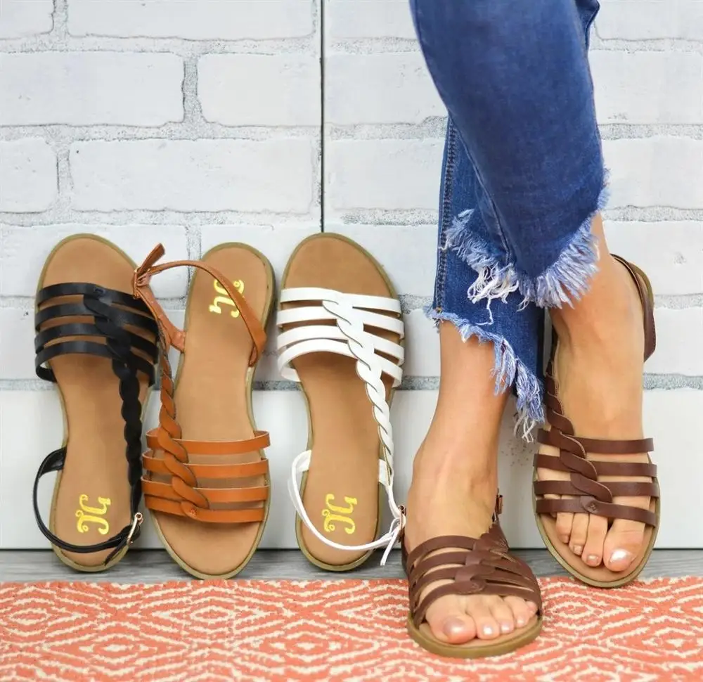 Woman Fashion Bohemian Twist Woven Toe Flat Sandal Shoes Sandwich Flat Sandals Summer Beach Ladies Shoes
Woman Fashion Bohemian Twist Woven Toe Flat Sandal Shoes Sandwich Flat Sandals Summer Beach Ladies Shoes