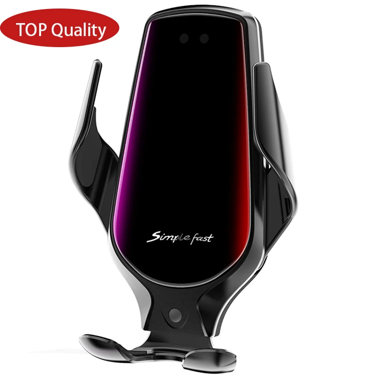 2020 High quality Infrared Sensor Auto Clamp R3 Car Mount Wireless Phone Fast Charging Holder 10W Qi charger, Silver/gold/black
2020 High quality Infrared Sensor Auto Clamp R3 Car Mount Wireless Phone Fast Charging Holder 10W Qi charger, Silver/gold/black