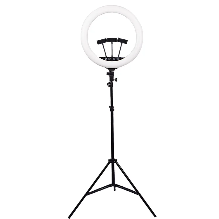 Outer Adjustable Color Temperature 2800-6000K Complete Accessories Stand Holder Video YouTube Makeup Use 18Inch Ring Light LED 
Outer Adjustable Color Temperature 2800-6000K Complete Accessories Stand Holder Video YouTube Makeup Use 18Inch Ring Light LED