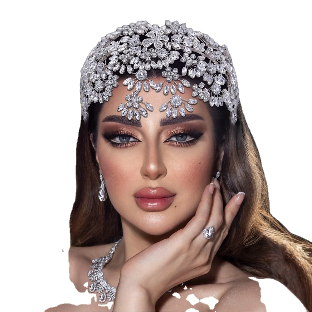 Luxury wedding hair accessories Rhine Stone ornaments Bridal headdress Wedding headband earrings hair accessories
Luxury wedding hair accessories Rhine Stone ornaments Bridal headdress Wedding headband earrings hair accessories
