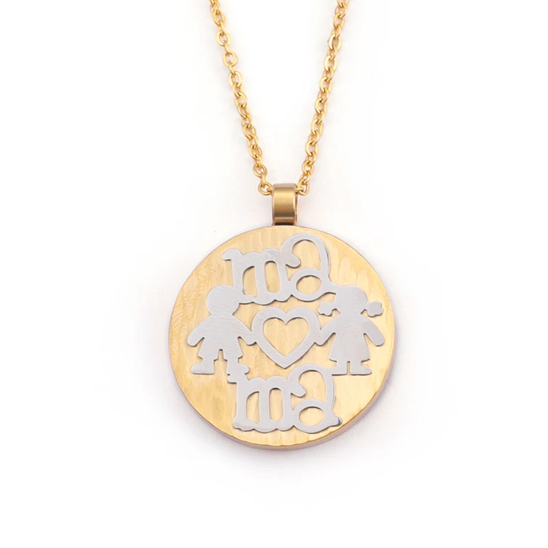 Letter Mama suit stainless steel necklace genuine Gold 18k pendant necklace wholesale
Letter Mama suit stainless steel necklace genuine Gold 18k pendant necklace wholesale