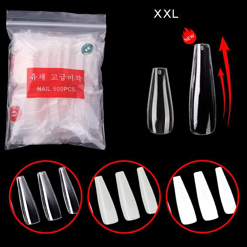 Fake Nails Transparent False French Nail Tips Artificial Acrylic Ballerina Coffin Manicure Design Full Cover Nail Tips
Fake Nails Transparent False French Nail Tips Artificial Acrylic Ballerina Coffin Manicure Design Full Cover Nail Tips