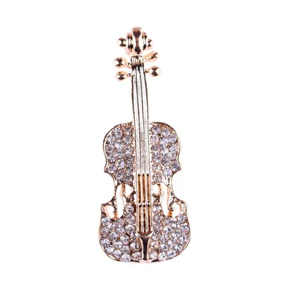Wholesale For Women Girl Gift Rhinestone Jewelry Crystal Guitar Music Violin Instrument Brooches Pin Brooch
Wholesale For Women Girl Gift Rhinestone Jewelry Crystal Guitar Music Violin Instrument Brooches Pin Brooch