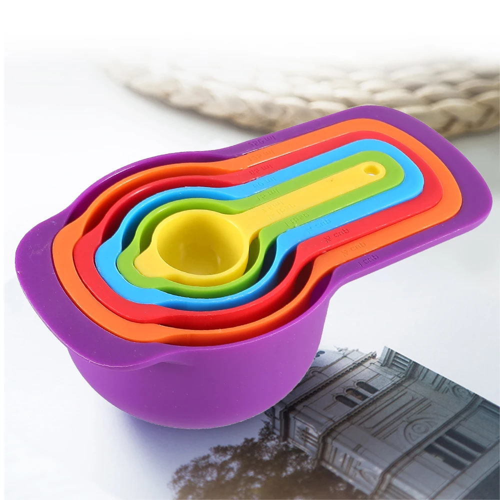 Plastic Measuring Cup Set Measuring Tools 6pcs Measuring Spoon for Liquid Powder, A variety of color
Plastic Measuring Cup Set Measuring Tools 6pcs Measuring Spoon for Liquid Powder, A variety of color