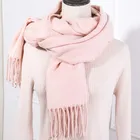 Hot sale Women Soft Cashmere Wool Wraps Plain Color Scarf