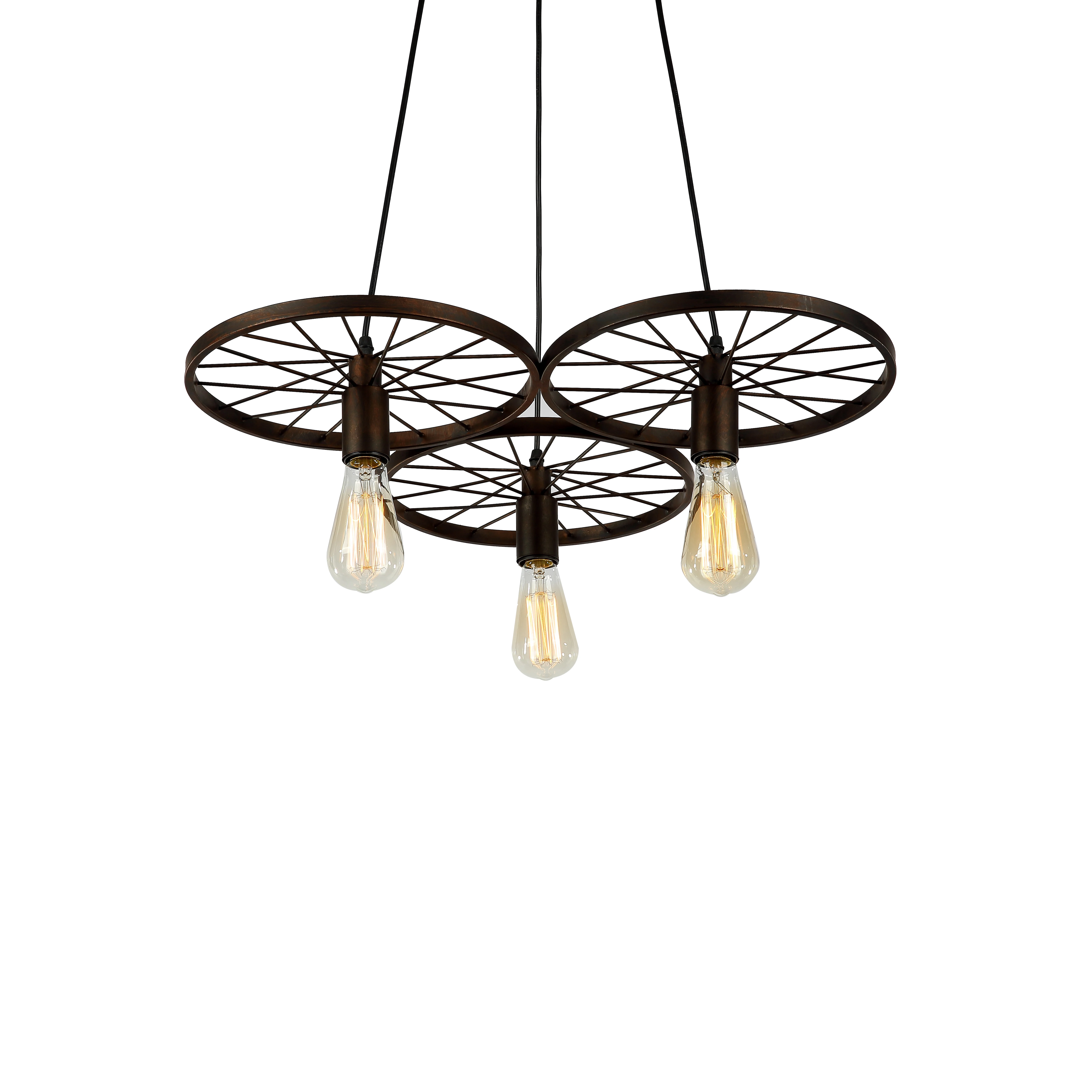 Colgante de luz Vintage L/ámparas Para Bicicletas Creativas L/ámpara de Techo Ajustable Edison Cl/ásico Accesorio de Luz