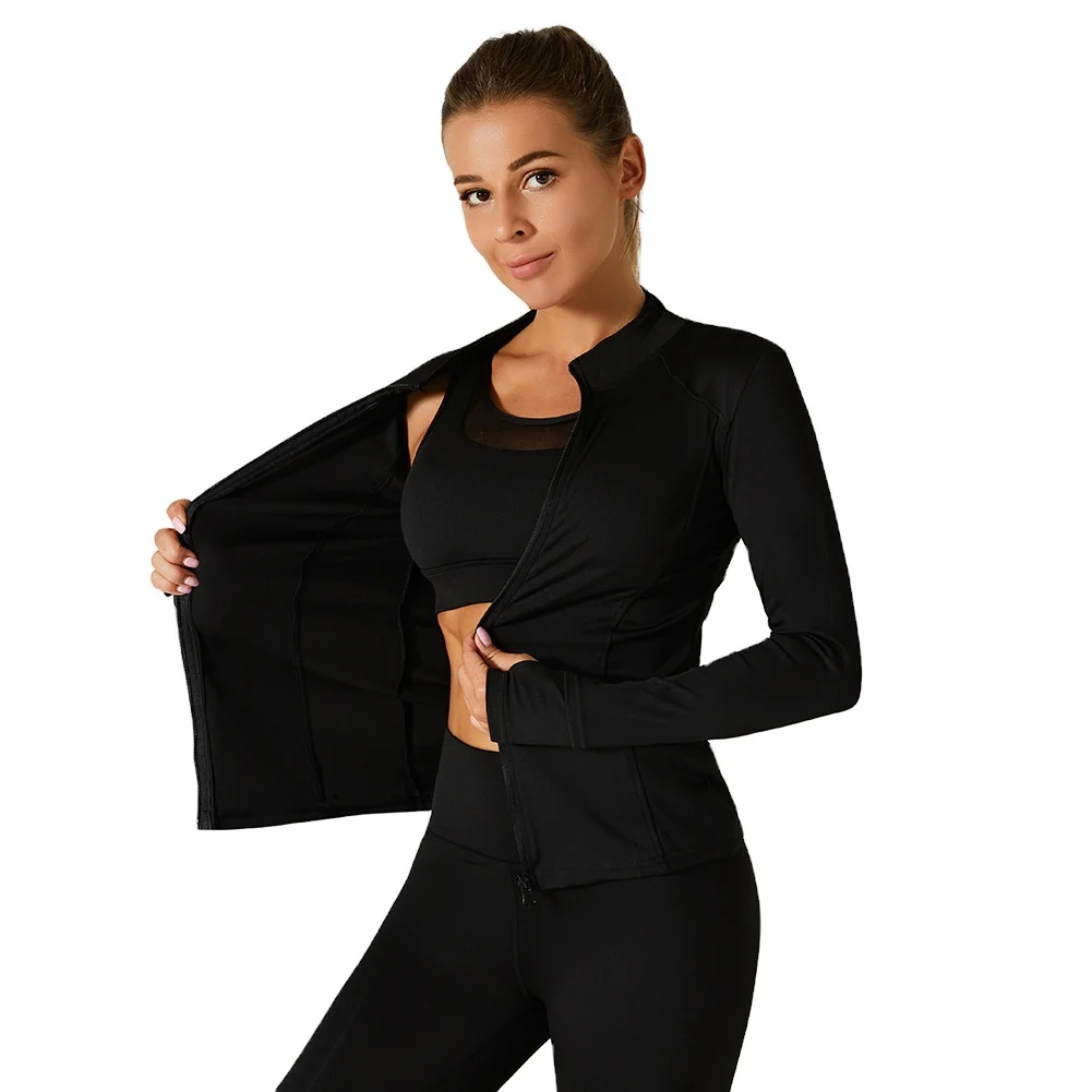 women's sports jacket fitness shaping quick-drying Yoga clothes mesh zipper long-sleeved tights coat running fitness clothes
women's sports jacket fitness shaping quick-drying Yoga clothes mesh zipper long-sleeved tights coat running fitness clothes