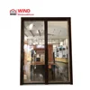 Good quality copper clad wood Narrow frame double glass inward French casement Style tilt and tune window