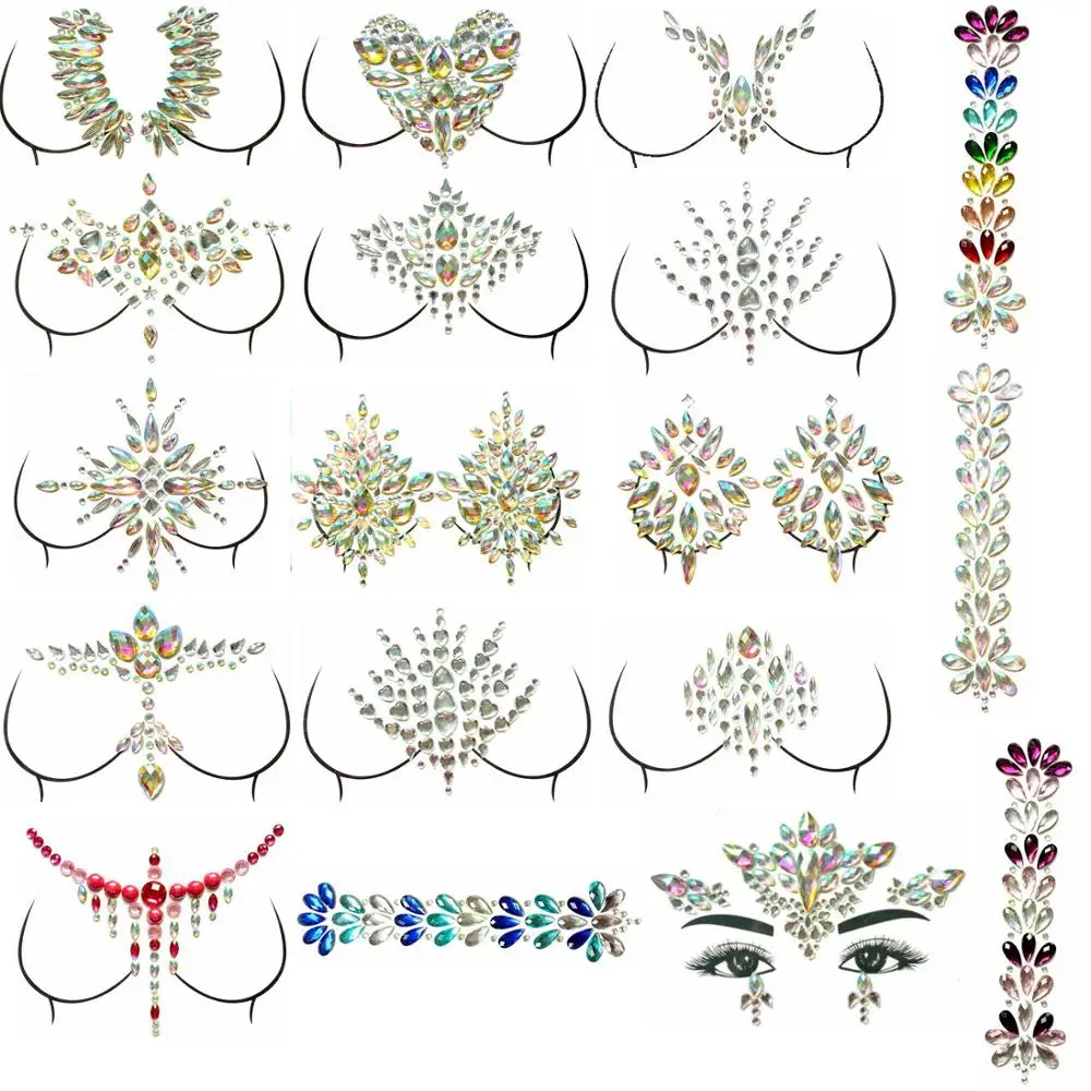 non-toxic face jewels body jewels chest jewels tattoo sticker for christmas party, Colorful
non-toxic face jewels body jewels chest jewels tattoo sticker for christmas party, Colorful