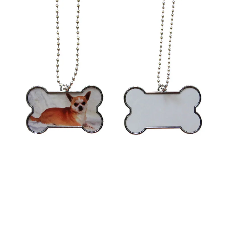 Bone Shape OEM Personalized Custom Logo Printable Sublimation Blank Metal Dog Tag, White
Bone Shape OEM Personalized Custom Logo Printable Sublimation Blank Metal Dog Tag, White