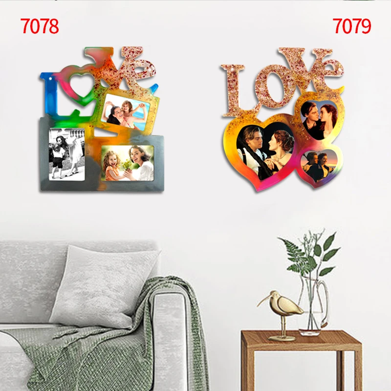 M103 Mother's day Gift LOVE Heart Shape Resin Photo Frame Silicone Epoxy Molds Valentine's Day Photo Frame Mold, Stock or customized
M103 Mother's day Gift LOVE Heart Shape Resin Photo Frame Silicone Epoxy Molds Valentine's Day Photo Frame Mold, Stock or customized