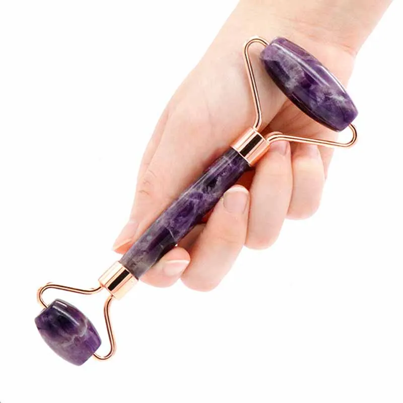 Amethyst Massager Face Lift Up Jade Stone Roller Natural Crystal Stone Slimming Thin Chin Facial Beauty Skin Care Tool, Purple
Amethyst Massager Face Lift Up Jade Stone Roller Natural Crystal Stone Slimming Thin Chin Facial Beauty Skin Care Tool, Purple
