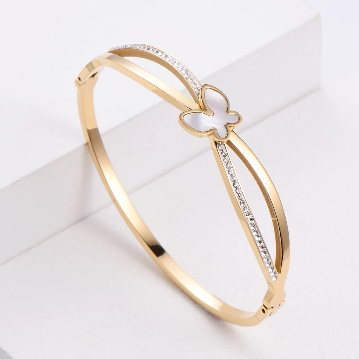 ORDRM butterfly brazaletes de acero inoxidable quirurgico eternity design indian bangles bracelet bulk, Rose gold,gold,silver
ORDRM butterfly brazaletes de acero inoxidable quirurgico eternity design indian bangles bracelet bulk, Rose gold,gold,silver