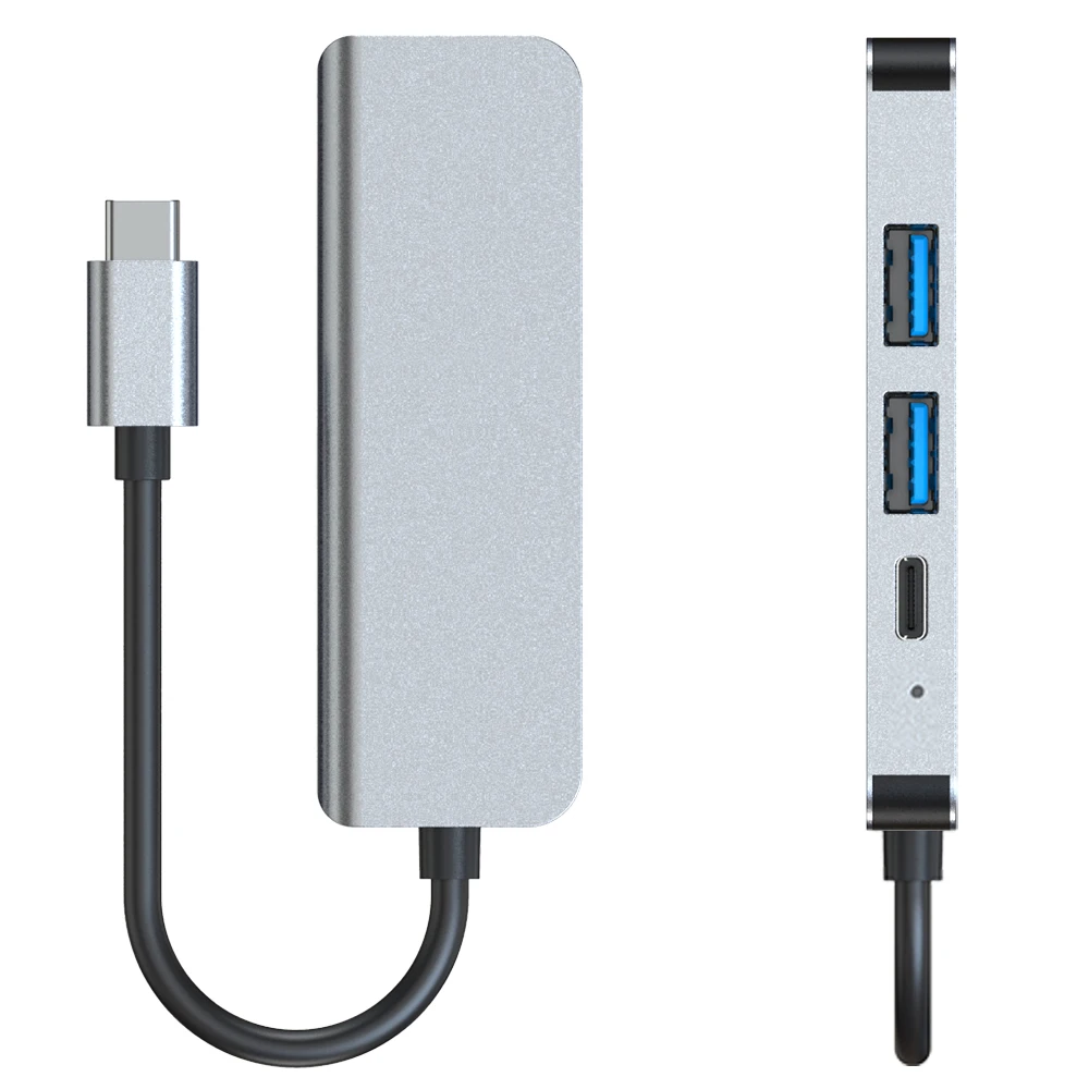 USB C Hub USB 2Ports 1PD C Fasting Charging Port 1 4K HDTV Type C Adapter Multiport USB 3.0 Hub Adapter
USB C Hub USB 2Ports 1PD C Fasting Charging Port 1 4K HDTV Type C Adapter Multiport USB 3.0 Hub Adapter