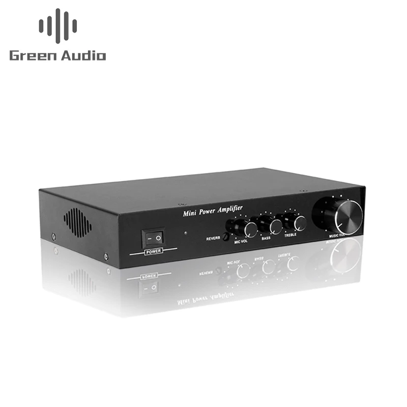 

PA Amplifier 106 500 Watts Professional Amplifier Green Audio with Low Price 20hz-20khz 50w*2(8ohm) 110-220V 242*158*46MM >98db