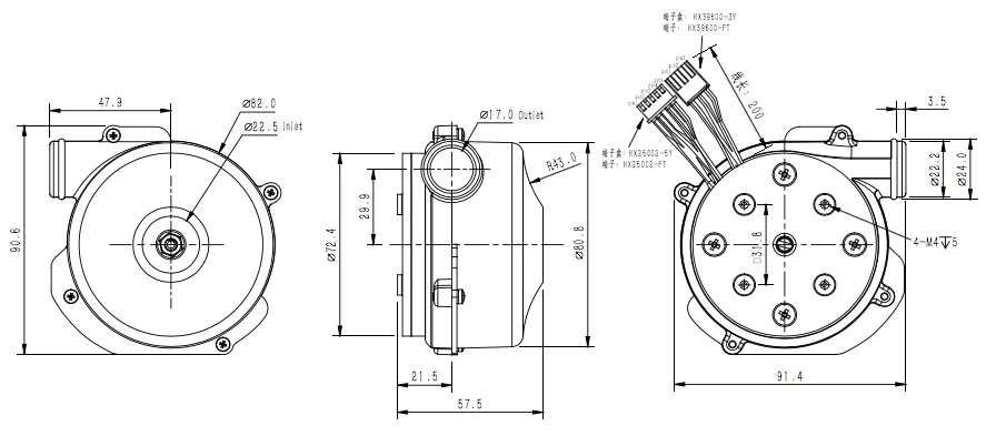Blower, 80mm, 8kpa, 28CFM, WS9250 - detail 10